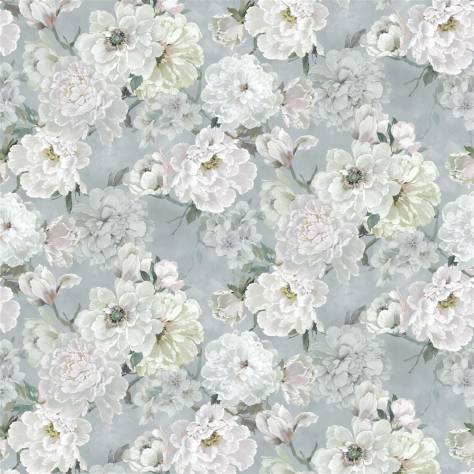 Designers Guild Ghirlanda Fabrics Fleur Blanche Fabric - Platinum - FDG3145/01 - Image 1
