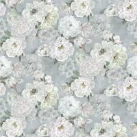 Fleur Blanche Fabric - Platinum