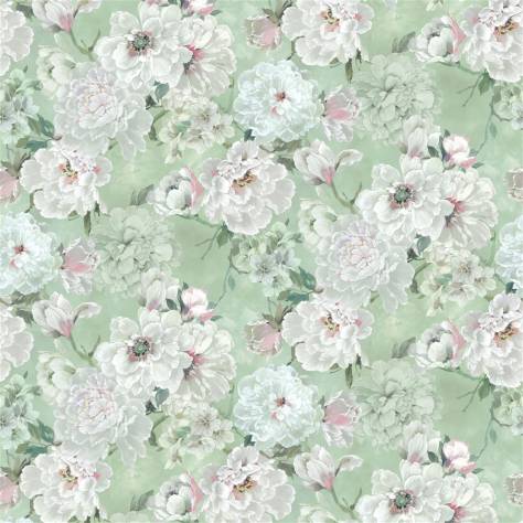 Designers Guild Ghirlanda Fabrics Fleur Blanche Fabric - Eau de Nil - FDG3145/02 - Image 1