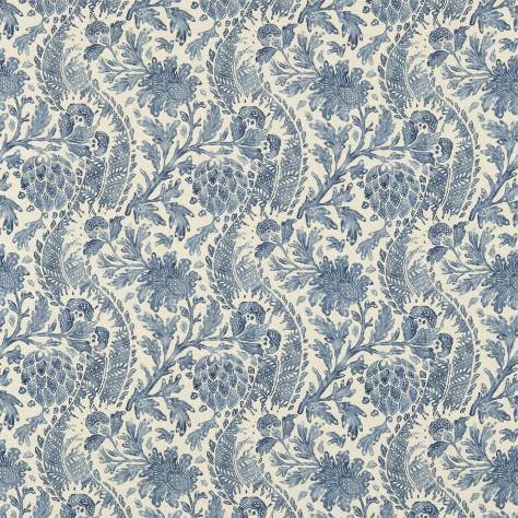 Zoffany Jaipur Prints & Embroideries Cochin Fabric - Blue - ZJAI321689