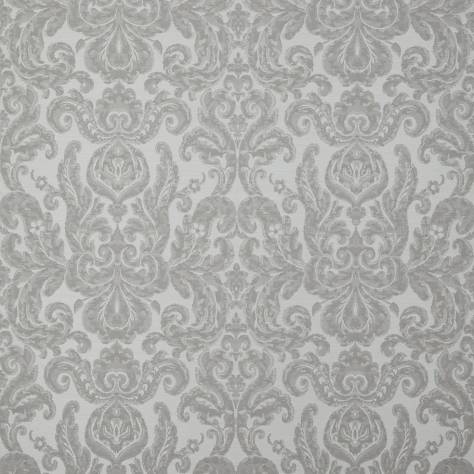 Zoffany Constantina Damasks Brocatello Nuovo Fabric - Silver - ZCON331928
