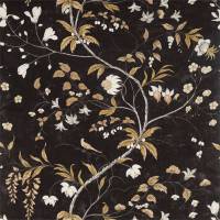 Chambalon Trail Fabric - Antique Gold/Vine Black