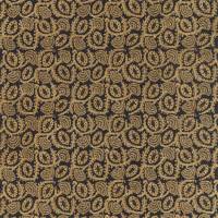 Suzani Embroidery Fabric - Antique Gold/Vine Black