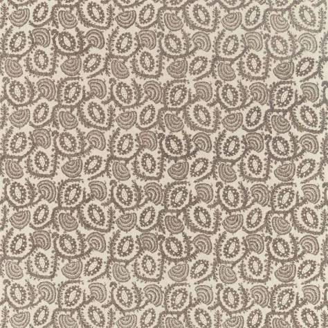 Zoffany Darnley Fabrics Suzani Embroidery Fabric - Zinc/Mousseux - ZDAR332980 - Image 1