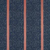 Lennox Stripe Fabric - Indigo/Sunstone