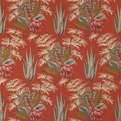 Zoffany Antiquary Fabrics Desert Flower II Fabric - Koi - ZAQF322693