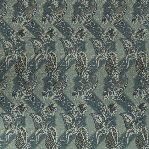 Zoffany Antiquary Fabrics Bizarre Velvet Fabric - Nocturne - ZAQF322707