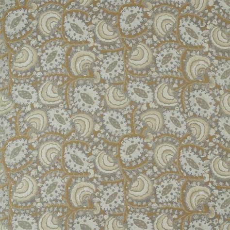 Zoffany Antiquary Fabrics Suzani Archive Weave Fabric - Zinc - ZAQF333087