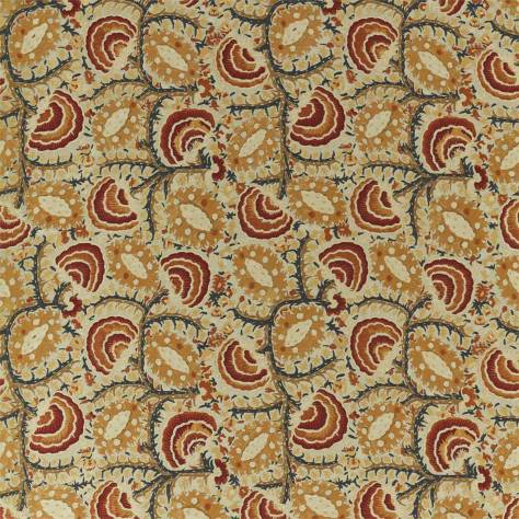 Zoffany Antiquary Fabrics Suzani Archive Weave Fabric - Venetian Red / Antique - ZAQF333088