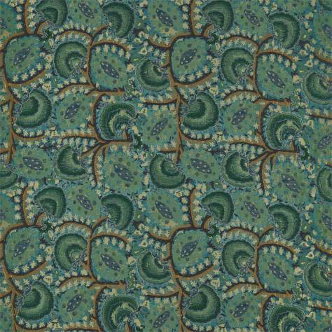 Zoffany Antiquary Fabrics Suzani Archive Weave Fabric - Serpentine - ZAQF333089 - Image 1
