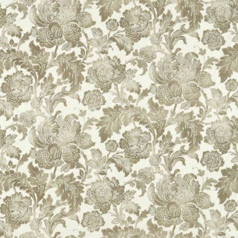 Zoffany Damask - The Alchemy of Colour Fabrics Gilded Damask Fabric - Snow Linen - ZDAF322682 - Image 1