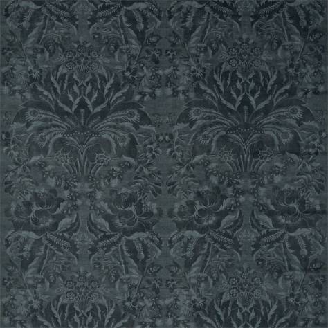 Zoffany Damask - The Alchemy of Colour Fabrics Ducato Velvet Fabric - Reign Blue - ZDAF322688