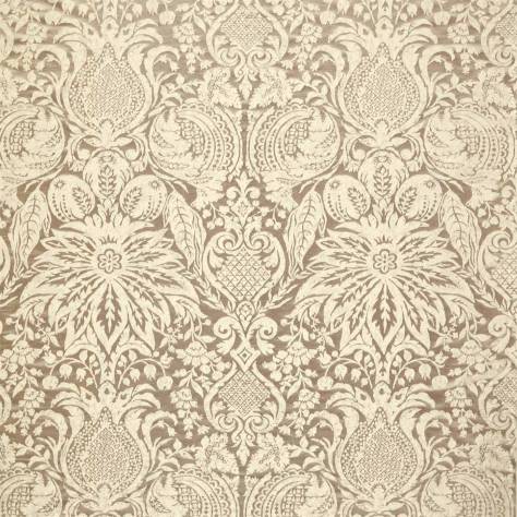 Zoffany Damask - The Alchemy of Colour Fabrics Mitford Weave Fabric - Fossil - ZDAF333096