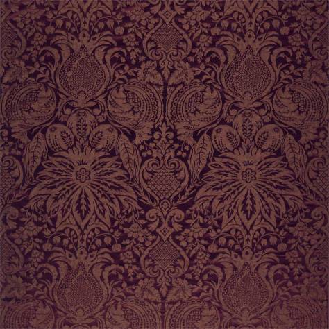Zoffany Damask - The Alchemy of Colour Fabrics Mitford Weave Fabric - Rubient - ZDAF333099
