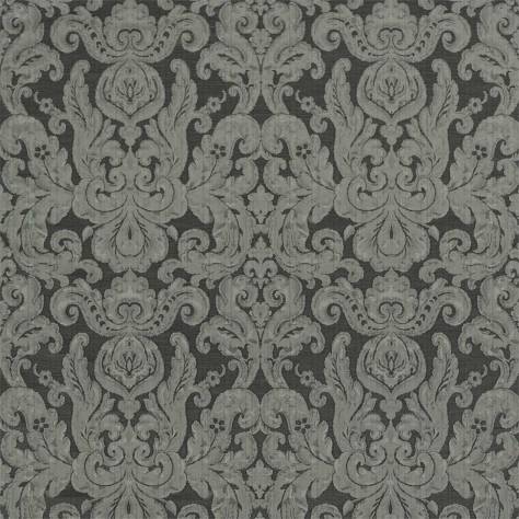 Zoffany Damask - The Alchemy of Colour Fabrics Brocatello Fabric - Gargoyle - ZDAF333108 - Image 1
