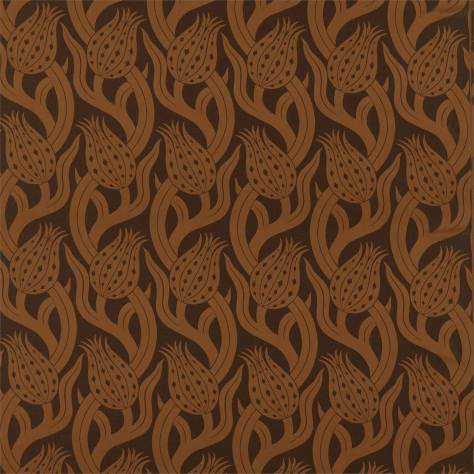 Zoffany Damask - The Alchemy of Colour Fabrics Persian Tulip Weave Fabric - Copper - ZDAF333120