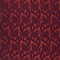 Persian Tulip Weave Fabric - Crimson