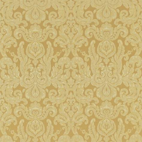 Zoffany Damask - The Alchemy of Colour Fabrics Brocatello Fabric - Beige / Gold - ZDAF333222