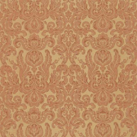 Zoffany Damask - The Alchemy of Colour Fabrics Brocatello Fabric - Terracotta - ZDAF333224 - Image 1