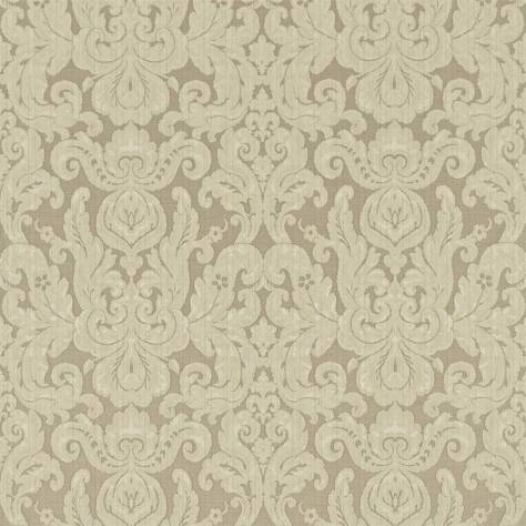Zoffany Damask - The Alchemy of Colour Fabrics Brocatello Fabric - Grey - ZDAF333225