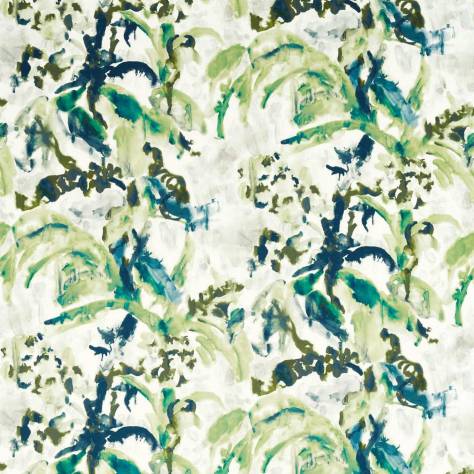 Zoffany Kensington Walk Fabrics Long Water Botanical Fabric - Poison - ZHIF322714 - Image 1