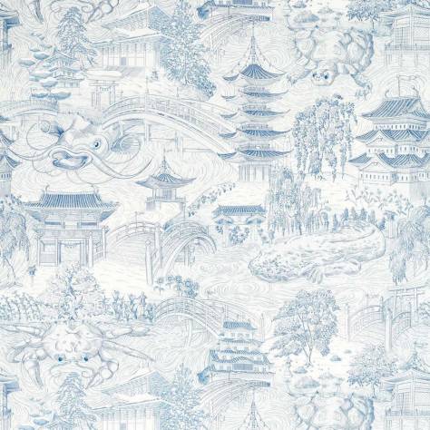 Zoffany Kensington Walk Fabrics Eastern Palace Fabric - Indigo - ZHIF322717 - Image 1