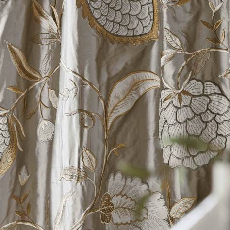 Zoffany Kensington Walk Fabrics Pomegranate Tree Fabric - Platinum - ZWIN332344 - Image 2