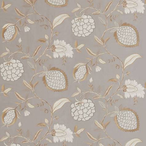 Zoffany Kensington Walk Fabrics Pomegranate Tree Fabric - Platinum - ZWIN332344