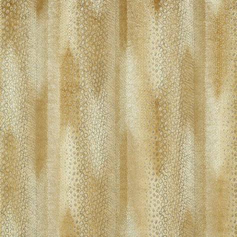 Zoffany Decorative Velvet Fabrics Nyala Fabric - Gold - ZTAC333253 - Image 1