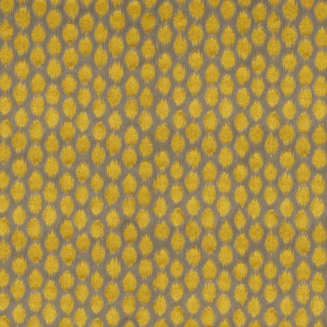 Zoffany Decorative Velvet Fabrics Ikat Spot Fabric - Tigers Eye - ZTAC333254