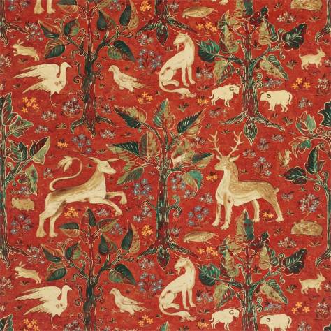 Zoffany Cotswolds Manor Fabrics Arden Velvet Fabric - Venetian Red - ZAMW320478 - Image 1