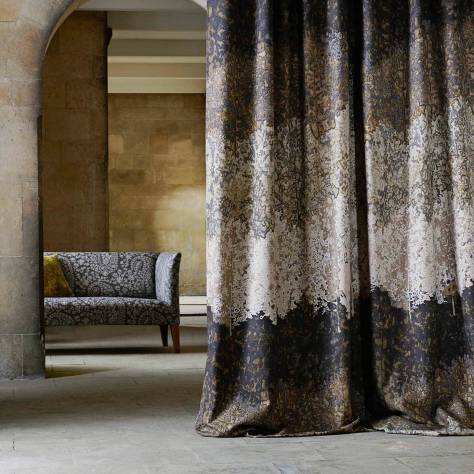 Zoffany Cotswolds Manor Fabrics Belvoir Fabric - Antique Bronze - ZBOL322616 - Image 2