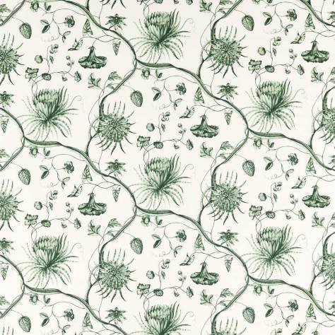 Zoffany Cotswolds Manor Fabrics Phaedra Toile Fabric - Huntsmans Green - ZCOT322740 - Image 1