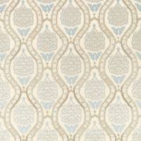 Anar Trellis Fabric - Stockholm Blue/Platinum Grey