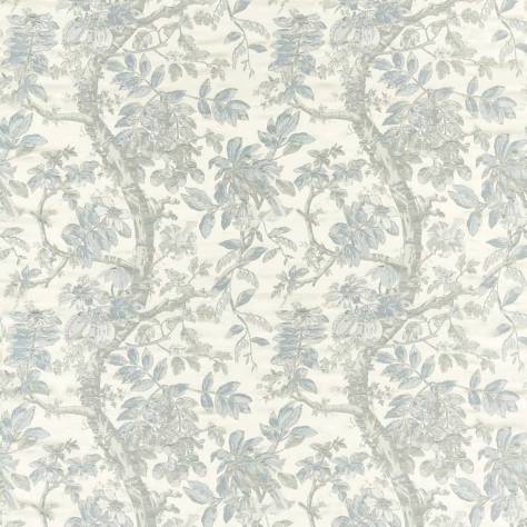 Zoffany Cotswolds Manor Fabrics Coromandel Weave Fabric - Blue Stone - ZCOT333296 - Image 1
