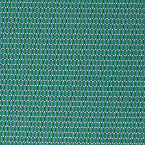 Zoffany Domino Weaves Fabrics Domino Trellis Fabric - Huntsmans Green - ZDOM333332
