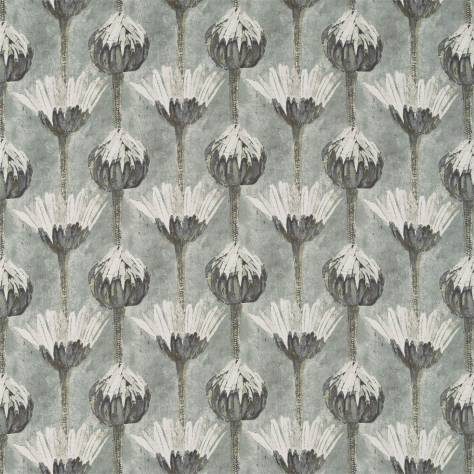 Zoffany Boleyn Fabrics Marketa Fabric - Logwood Grey - ZBOL322609 - Image 1