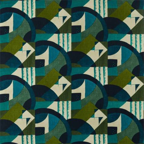 Zoffany Icons Fabrics Abstract 1928 Fabric - Serpentine - ZICO322671 - Image 1