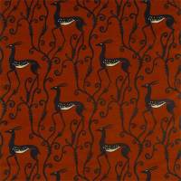 Deco Deer Velvet Fabric - Sahara
