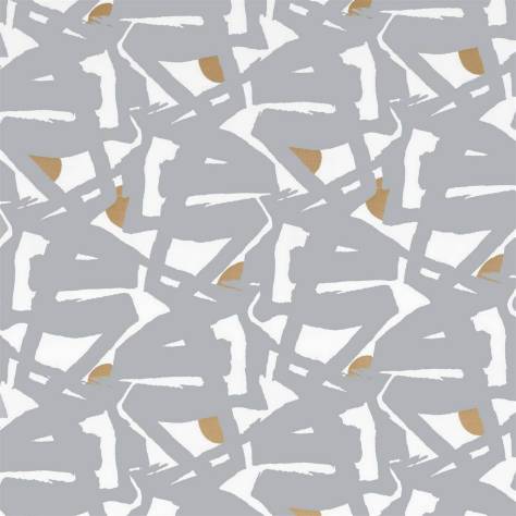 Zoffany Icons Fabrics Rakugaki Fabric - Quartz Grey - ZICO333013