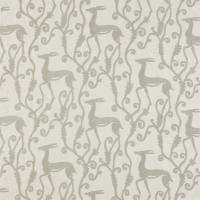 Deco Deer Fabric - Empire Grey