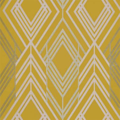 Zoffany Icons Fabrics Geometrica Fabric - Tigers Eye - ZICO333028