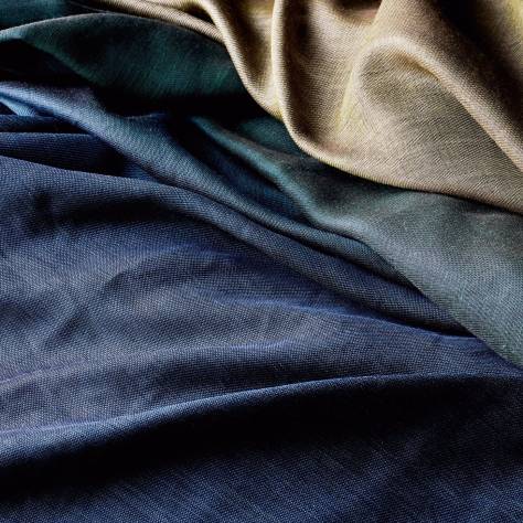 Zoffany Oberon Fabrics Otia Fabric - Blue Umber - ZOBE332606