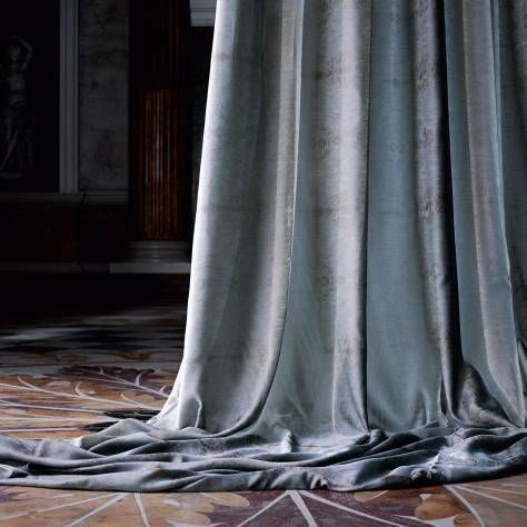 Zoffany Oberon Fabrics Caleus Fabric - Blue Umber - ZOBE332622