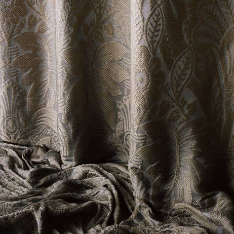 Zoffany Phaedra Fabrics Goya Fabric - Blue Stone - ZPHA332657 - Image 4