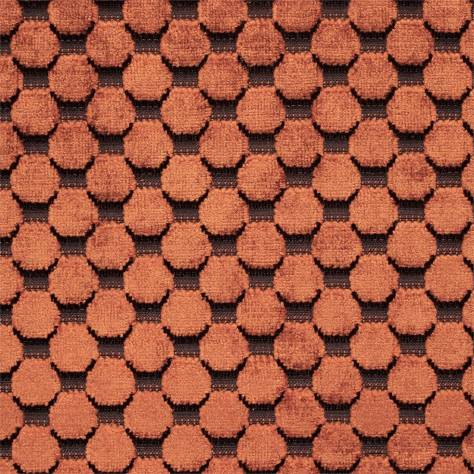 Zoffany Tespi Fabrics Tespi Spot Fabric - Fig/Copper - ZTSV332167