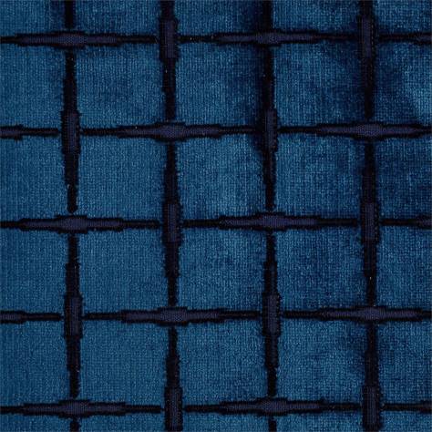 Zoffany Tespi Fabrics Tespi Square Fabric - Indigo - ZTSV332179 - Image 1