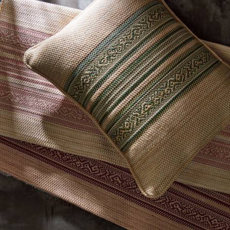 Zoffany Arcadian Weaves Hanover Stripe Fabric - Tuscan Pink - ZARW333359 - Image 3