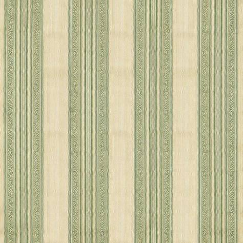Zoffany Arcadian Weaves Hanover Stripe Fabric - Evergreen - ZARW333360 - Image 1