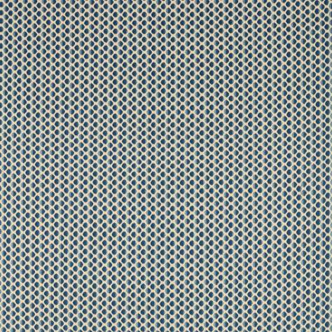 Zoffany Arcadian Weaves Seumour Spot Fabric - Indigo - ZARW333365